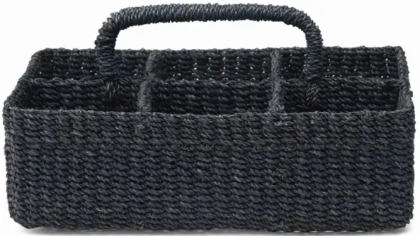 Voru Coastal Beach Blue Abaca Glassware Storage