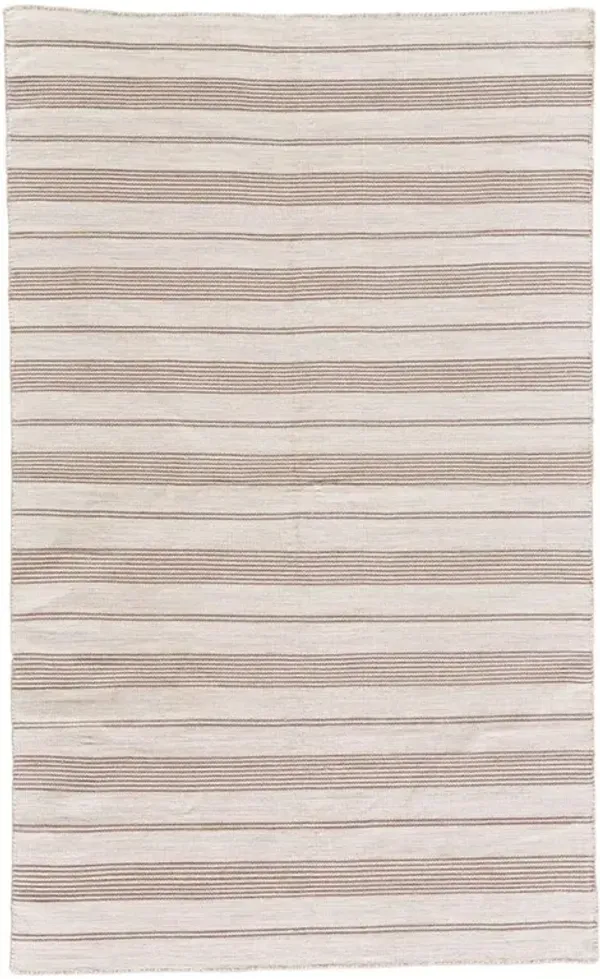 Claude Modern Classic Brown Striped Indoor Outdoor Rug - 4'x6'