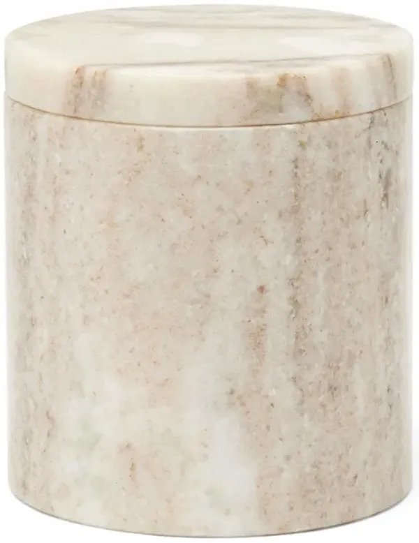 Pigeon and Poodle Athlone Modern Classic Beige Marble Canister