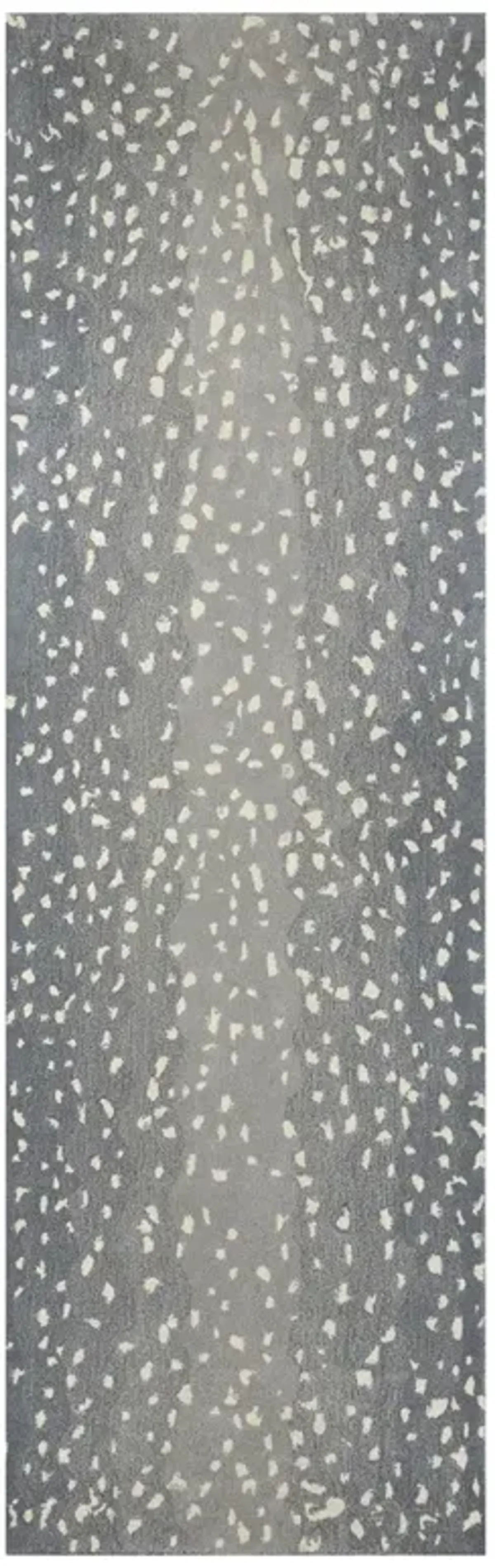 Hayde Modern Classic Blue Ombre Wool Animal Patterned Rug - 2'6"x8'