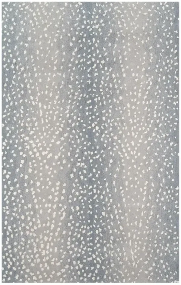 Hayde Modern Classic Blue Ombre Wool Patterned Rug - 2'x3'