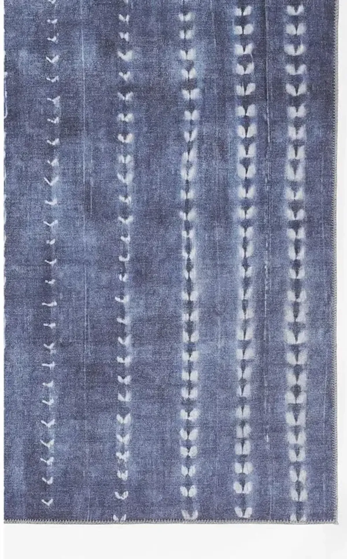 Jaime Coastal Beach Blue Patterned Rug - 7'6"x9'6"