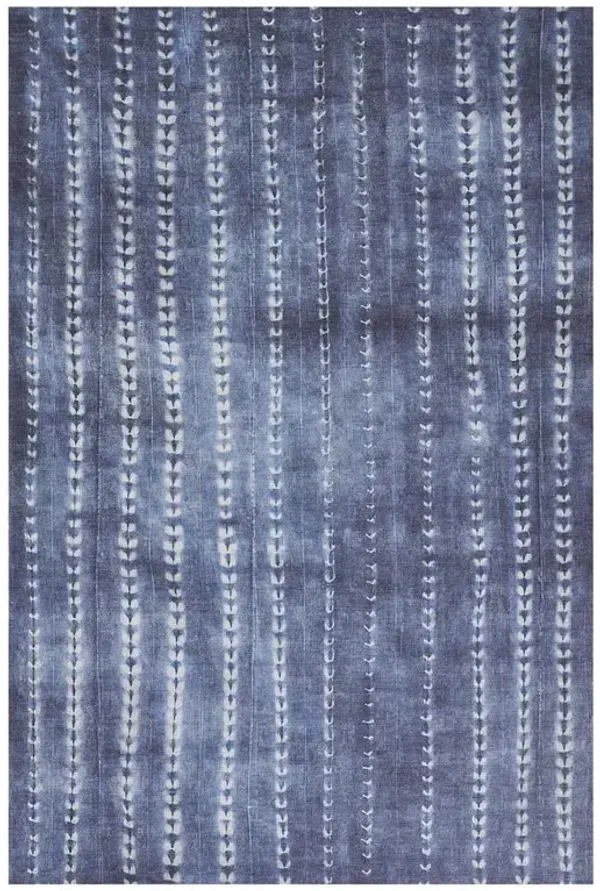 Jaime Coastal Beach Blue Patterned Rug - 7'6"x9'6"