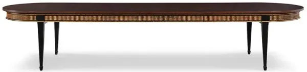 Century Barrington Rustic Brown Acacia Wood Extendable Oval Dining Table - 104-152"W