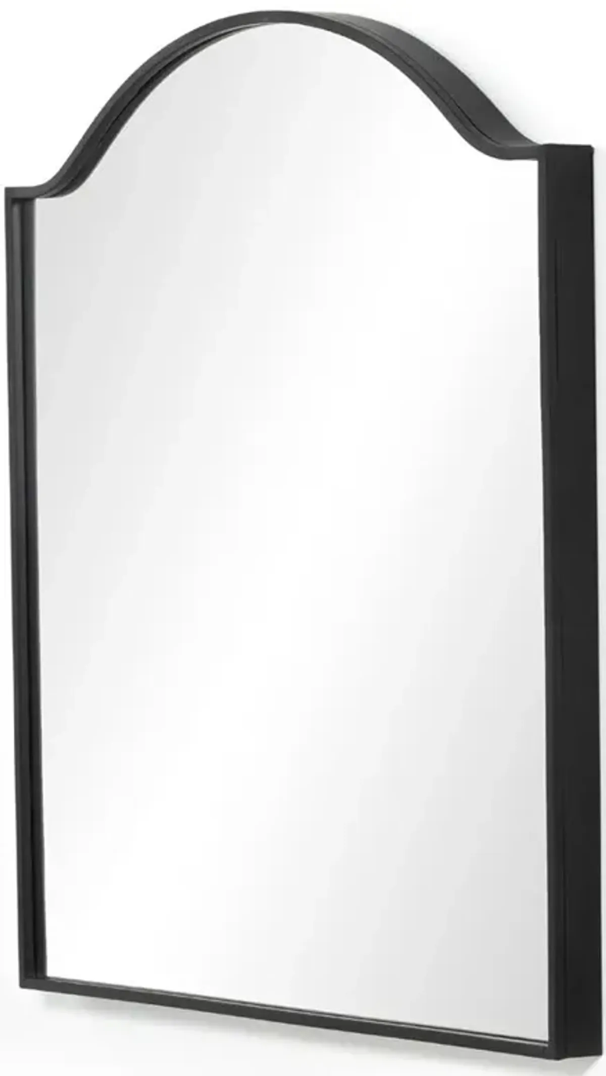 Alexis Industrial Loft Black Metal Square Wall Mirror