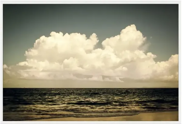 St. Barth's Sunset Matte White Frame Photograph - 60x40