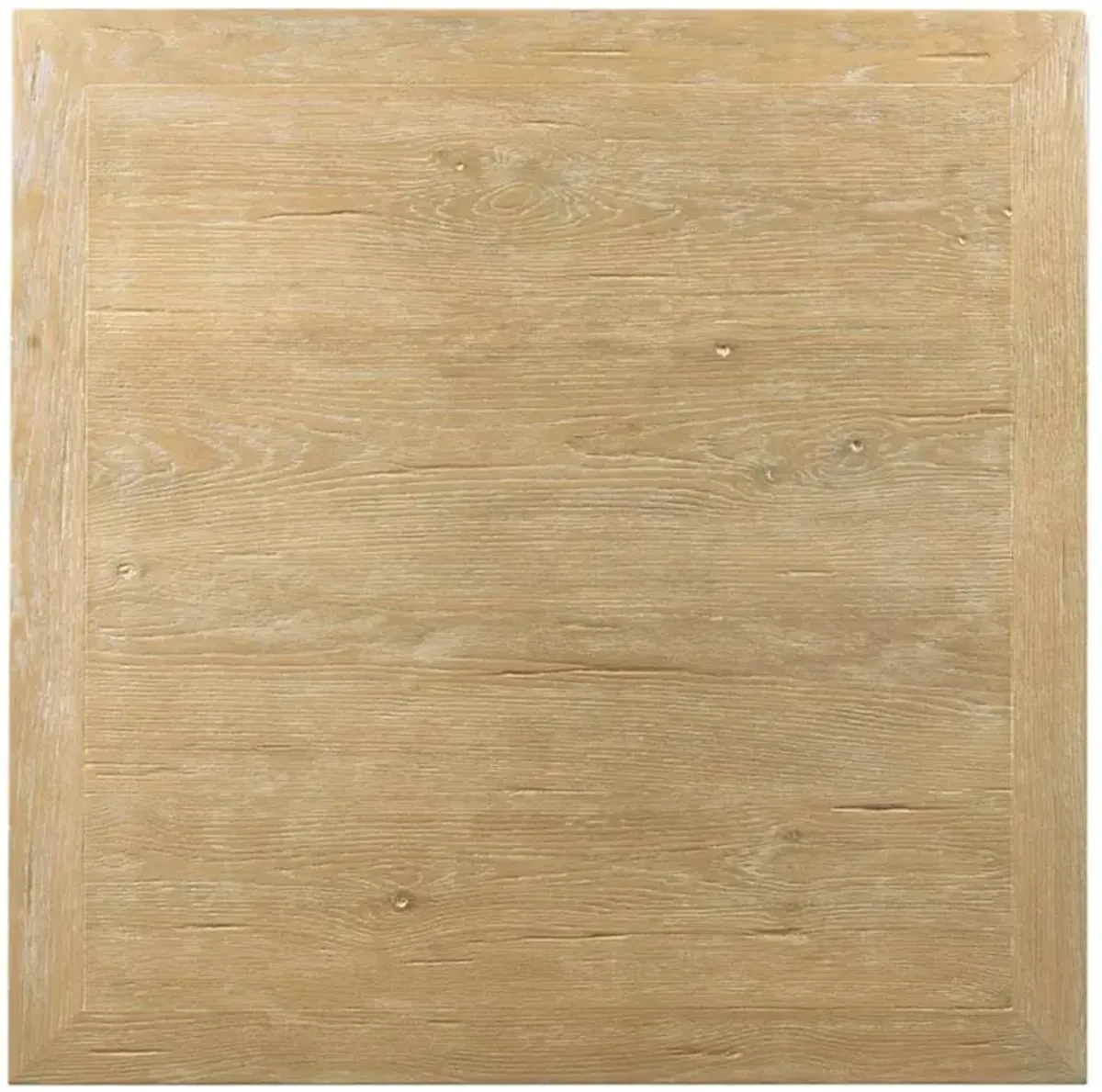 Ming Rustic Lodge Brown Solid Oak Wood Square Coffee Table - 42"