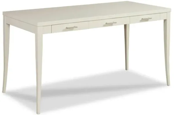 Sarah French Country White Hardwood 3 Drawer Writing Desk