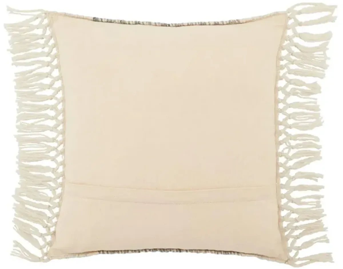 Amado Global Bazaar Grey Indoor Outdoor Throw Pillow - 18x18