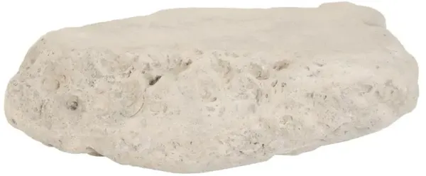 Yanis Coastal Beach Off-White Resin Drum Outdoor Coffee Table - Large