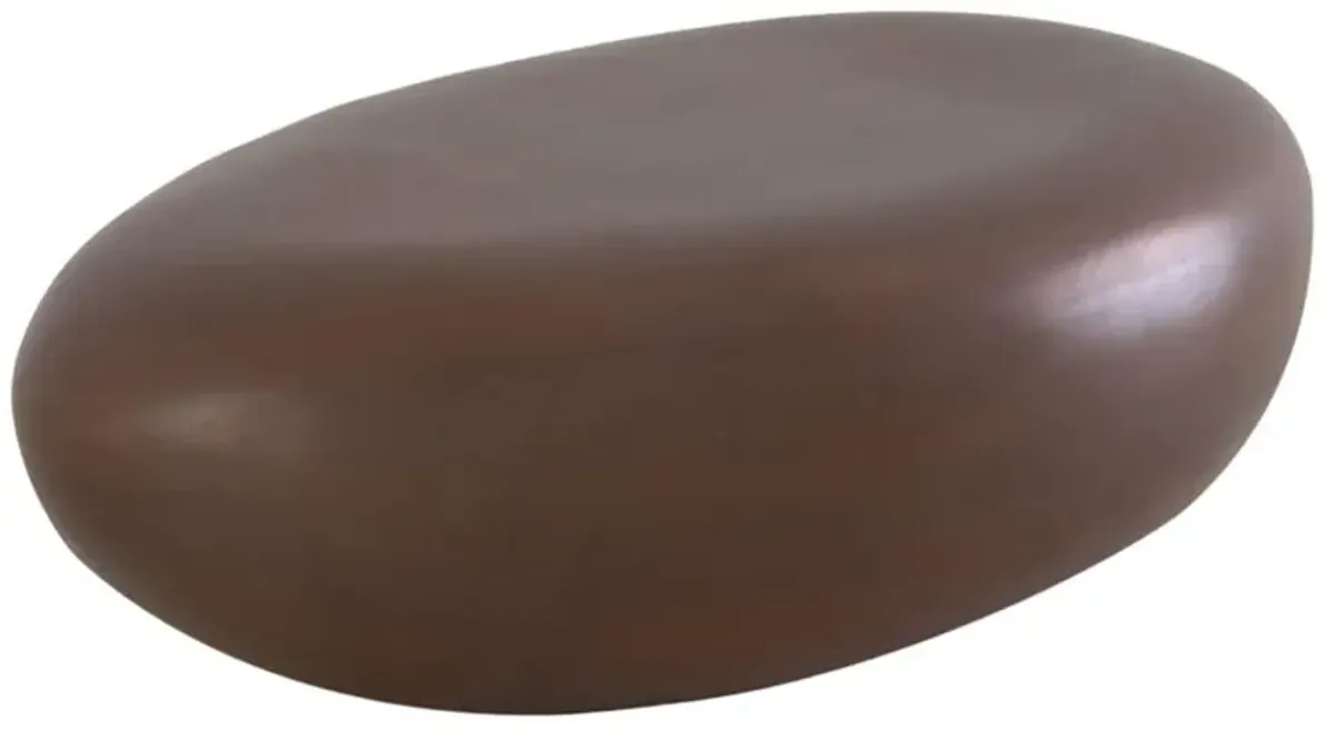 Maxim Modern Classic Bronze Resin Outdoor Block Coffee Table - Small