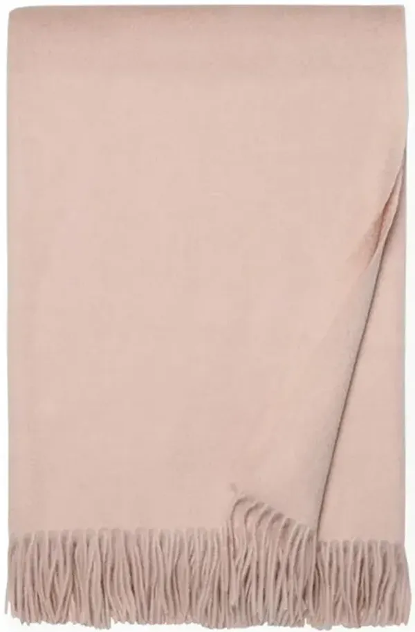 Sferra Dorsey Modern Classic Rose Cashmere Throw Blanket