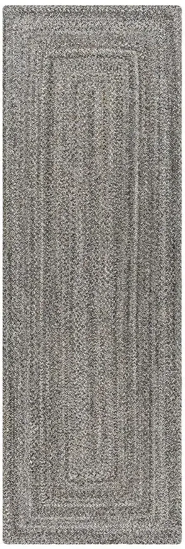 Ali Modern Classic Dark Grey Textured Solid Rug - 2'6"x8'