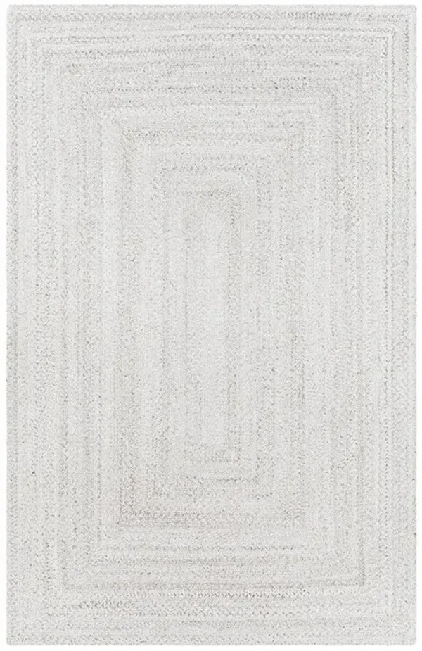 Ali Modern Classic Light Grey Textured Solid Rug - 2'6"x4'
