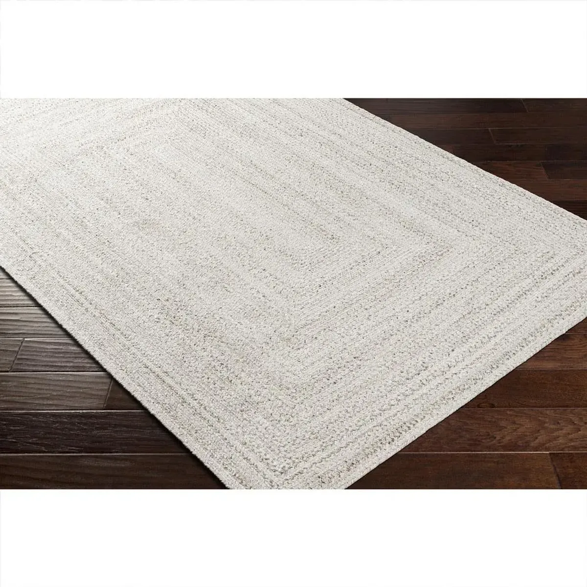 Ali Modern Classic Light Grey Textured Solid Rug - 2'6"x8'
