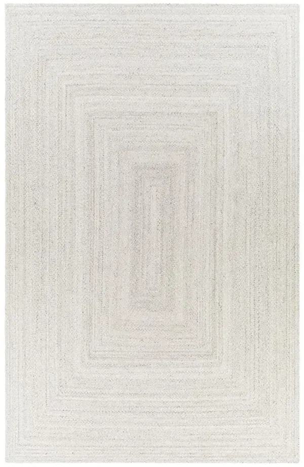Ali Modern Classic Light Grey Textured Solid Rug - 8'x10'