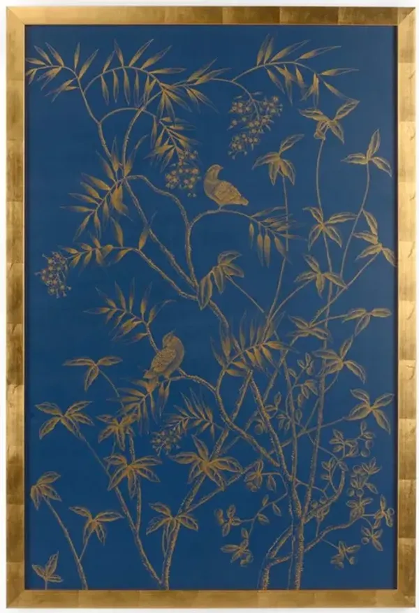 Buckhead French Country Blue Gold Frame Painting