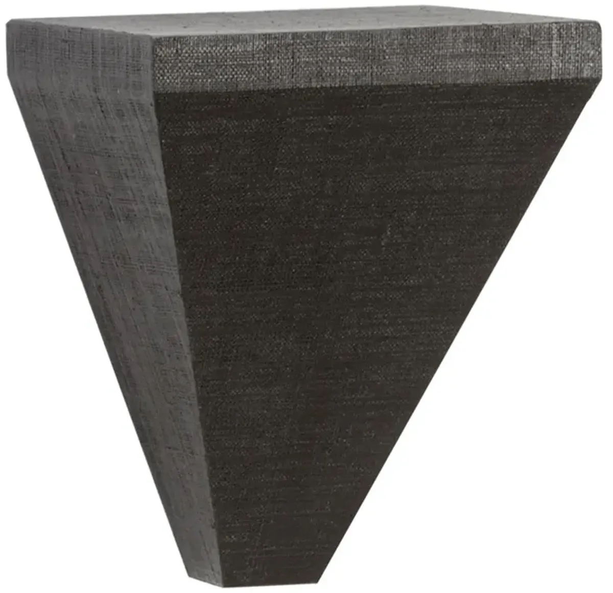 Jaden Coastal Beach Black Raffia Wall Bracket Shelf