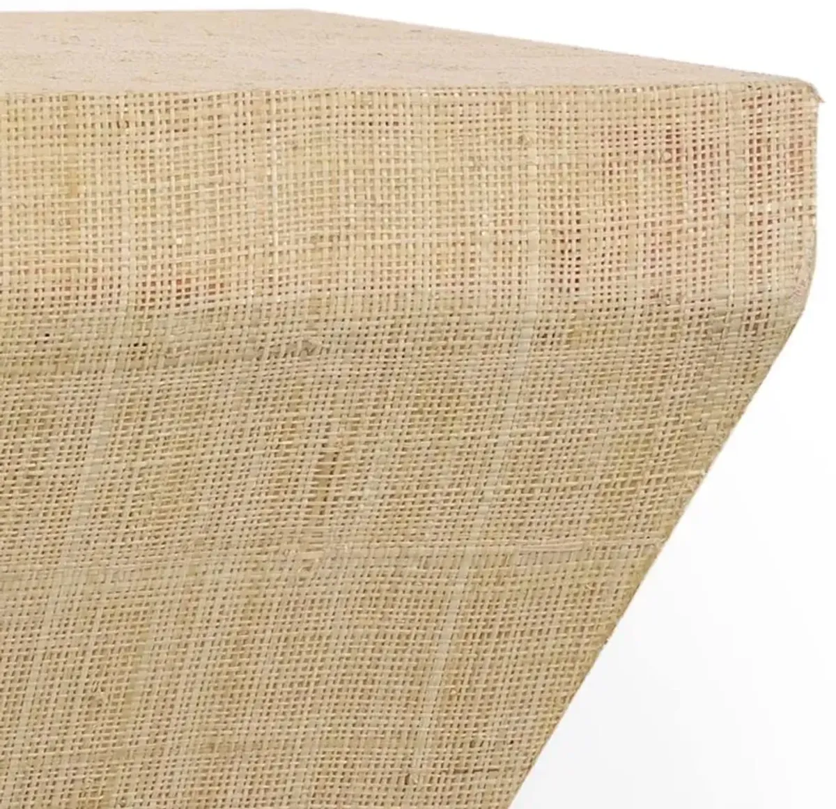 Jaden Coastal Beach Cream Raffia Wall Bracket Shelf