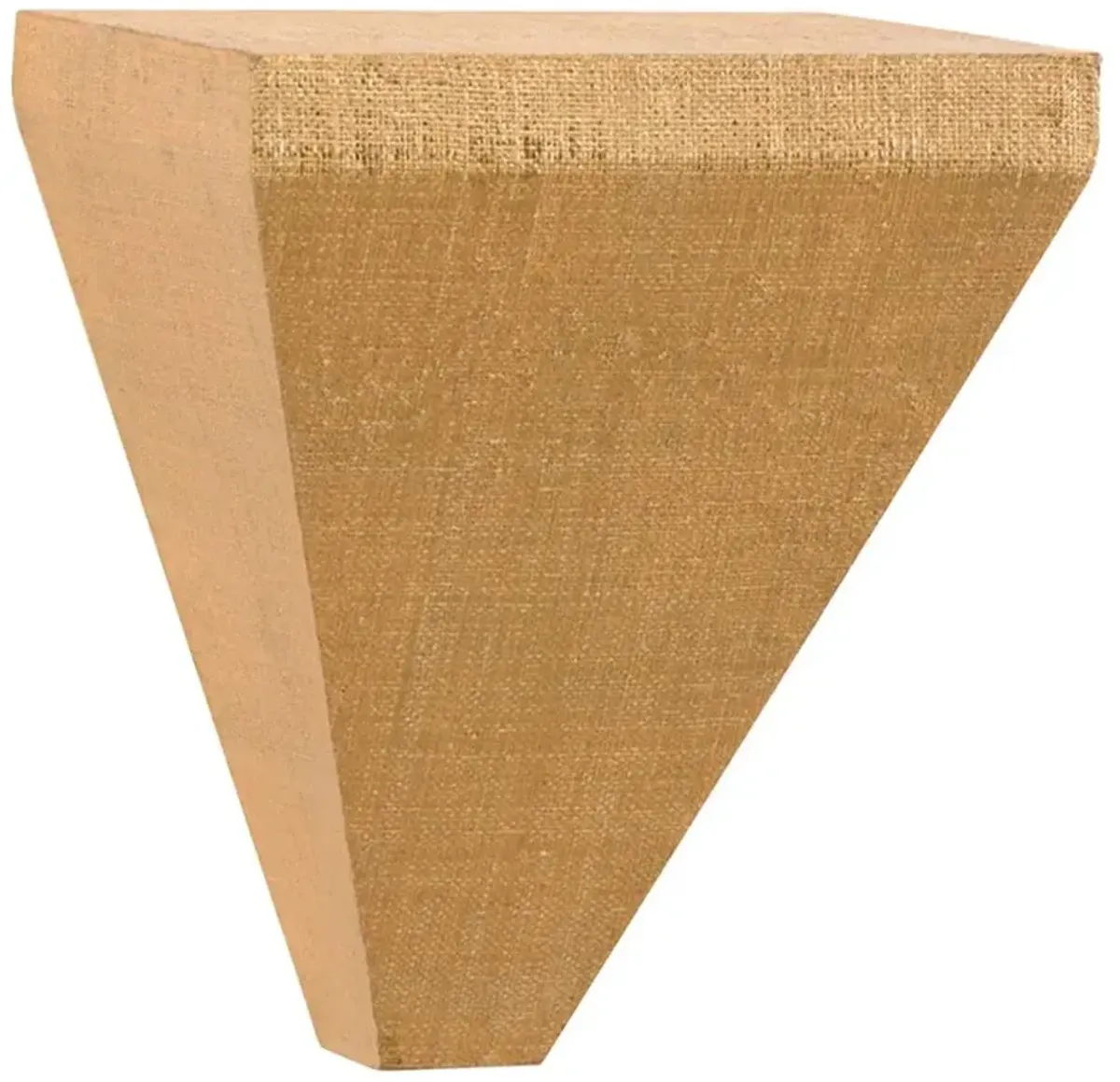 Jaden Coastal Beach Gold Raffia Wall Bracket Shelf