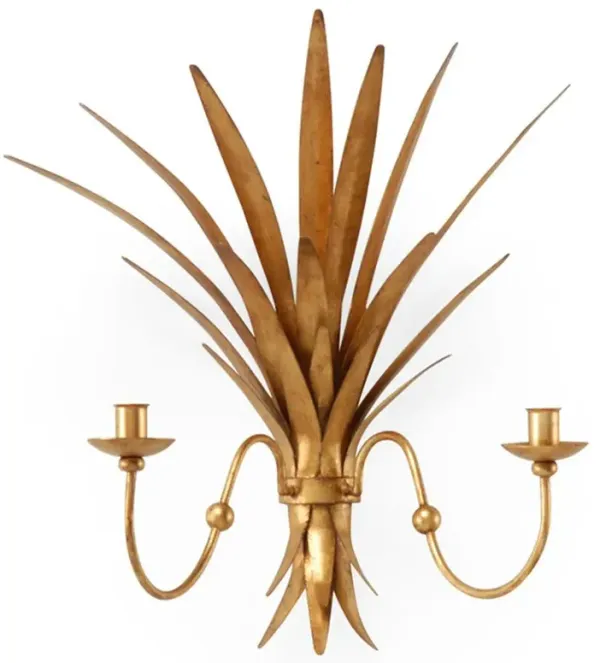 Tresdale Wheat Regency Old Gold Iron Sconce