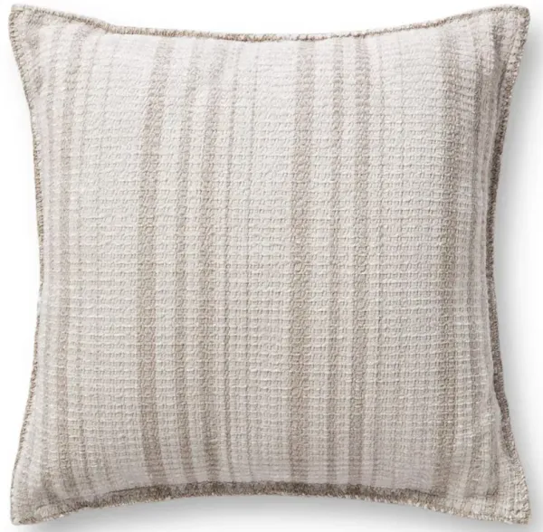 Sam French Country White Linear Throw Pillow - 22x22