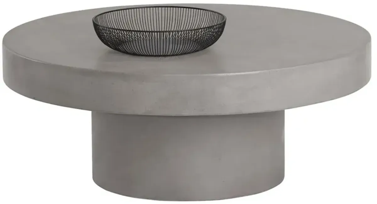 Dotson Industrial Loft Grey Concrete Outdoor Coffee Table