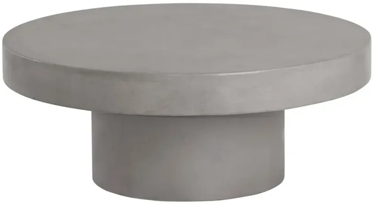 Dotson Industrial Loft Grey Concrete Outdoor Coffee Table
