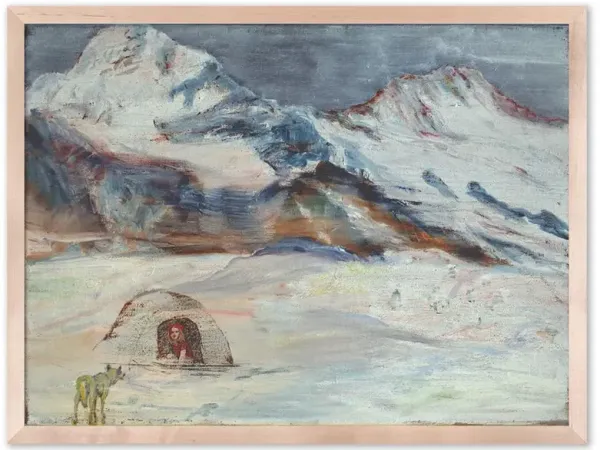 Snow Storm 1 By Painting - 12x18