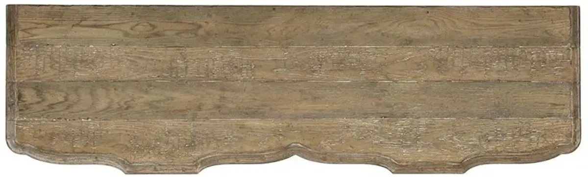 Elmer French Country Distressed Brown Wood 8 Drawer Double Dresser