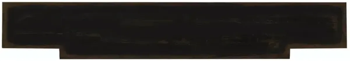 Albert Updated Traditional Black Distressed Oak Wood Console Table