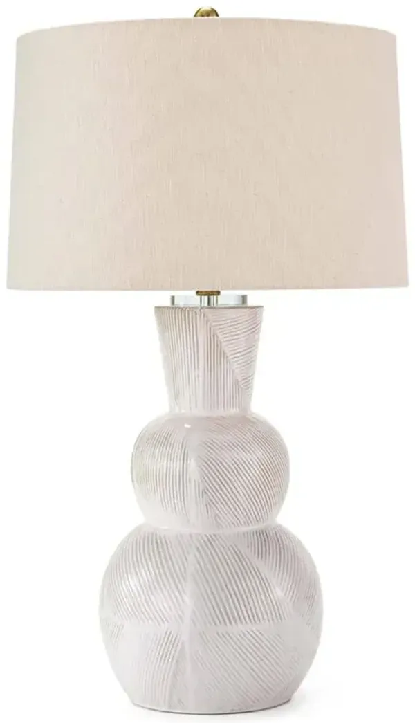 Hugo French Country Off White Ceramic Bedside Table Lamp