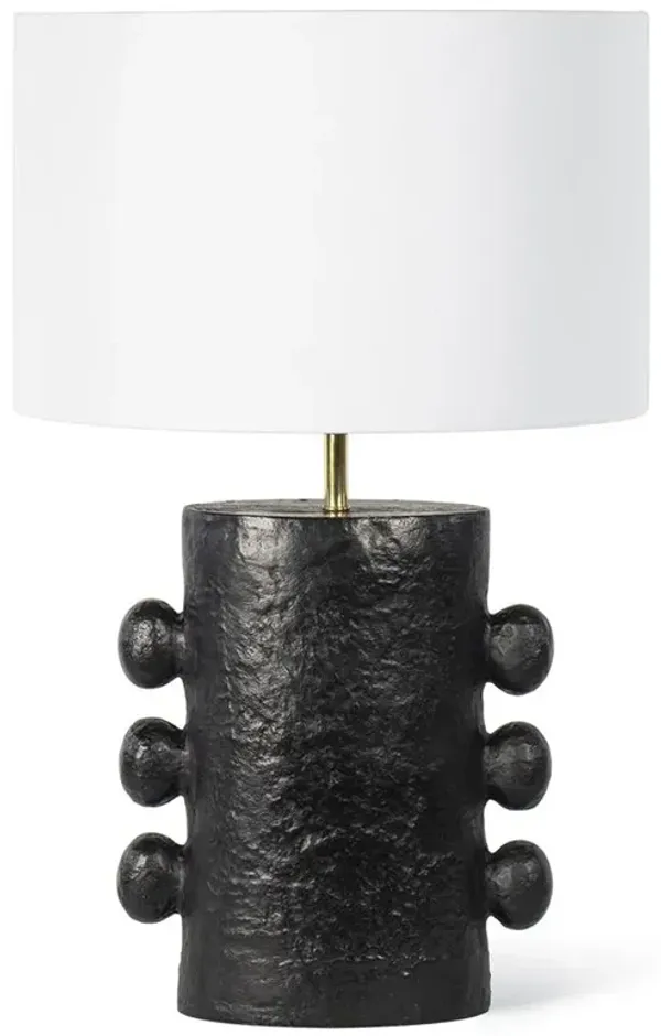 Sanya Modern Classic Black Metal Bedside Table Lamp - Small