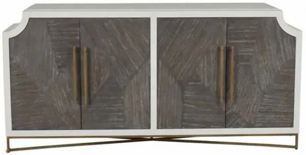 Kirsten Modern Classic Grey Cerused Wood Sideboard