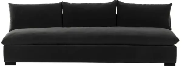 Cee Modern Classic Grey Performance Armless Sofa - Large - 94"W