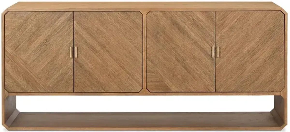 Joy Modern Classic Natural Ash Wood Rectangular Sideboard