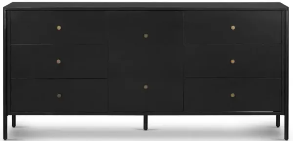 Sutton Industrial Loft Black Iron Dresser