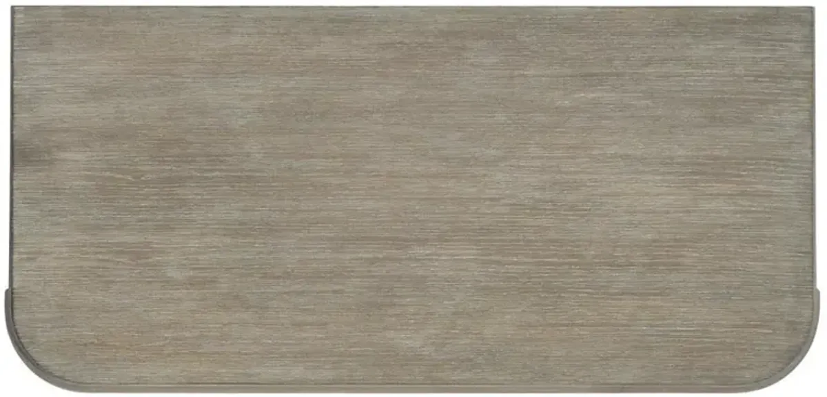 Areena Mid Century Taupe Oak Wood 3 Drawer Bachelor Chest Dresser