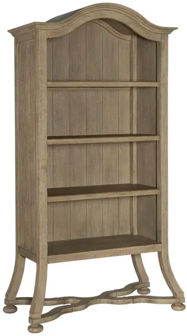 Darren Updated Traditional Brown Acacia Wood Bookcase