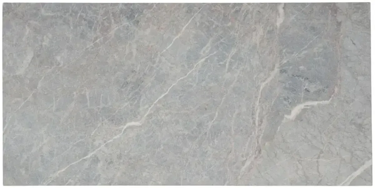 Sontee Coastal Beach Brown Wood Woven Cane Stone Top Writing Desk