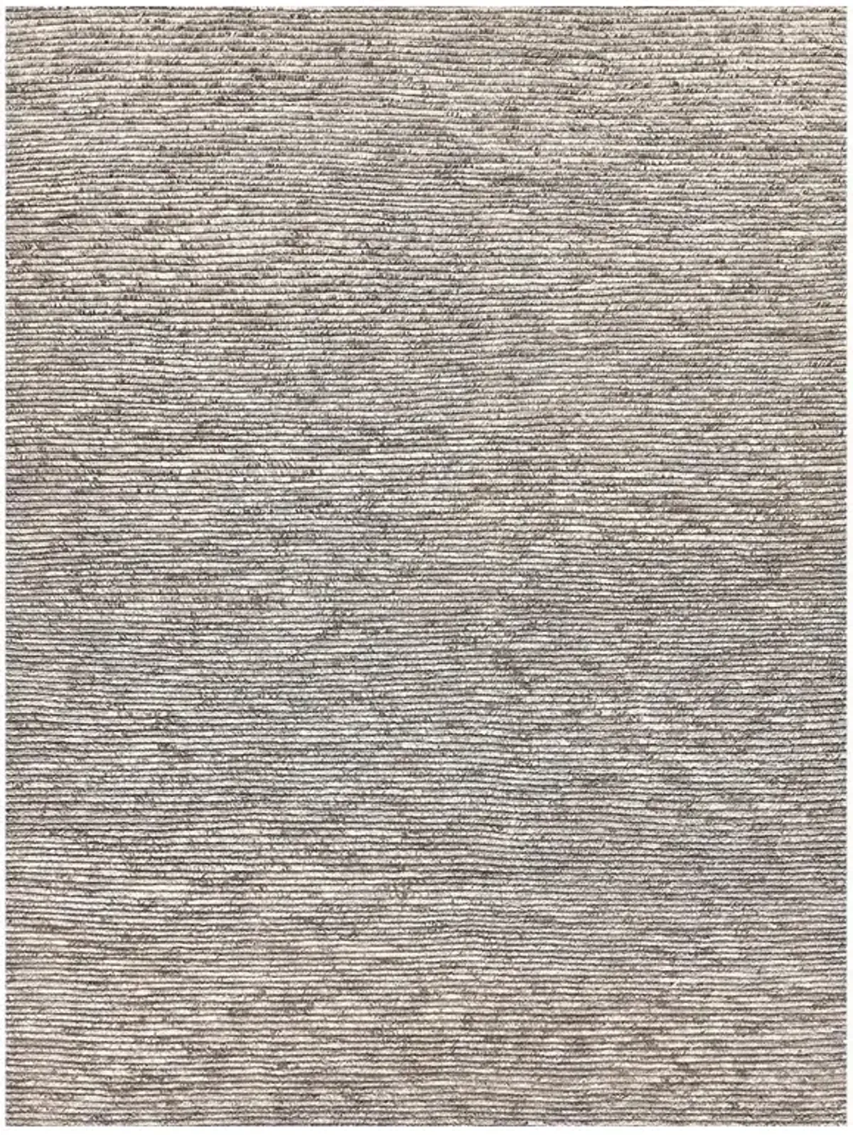 Simon Modern Classic Grey Wool Textured Solid Hand Knotted Rug - 6'x9'