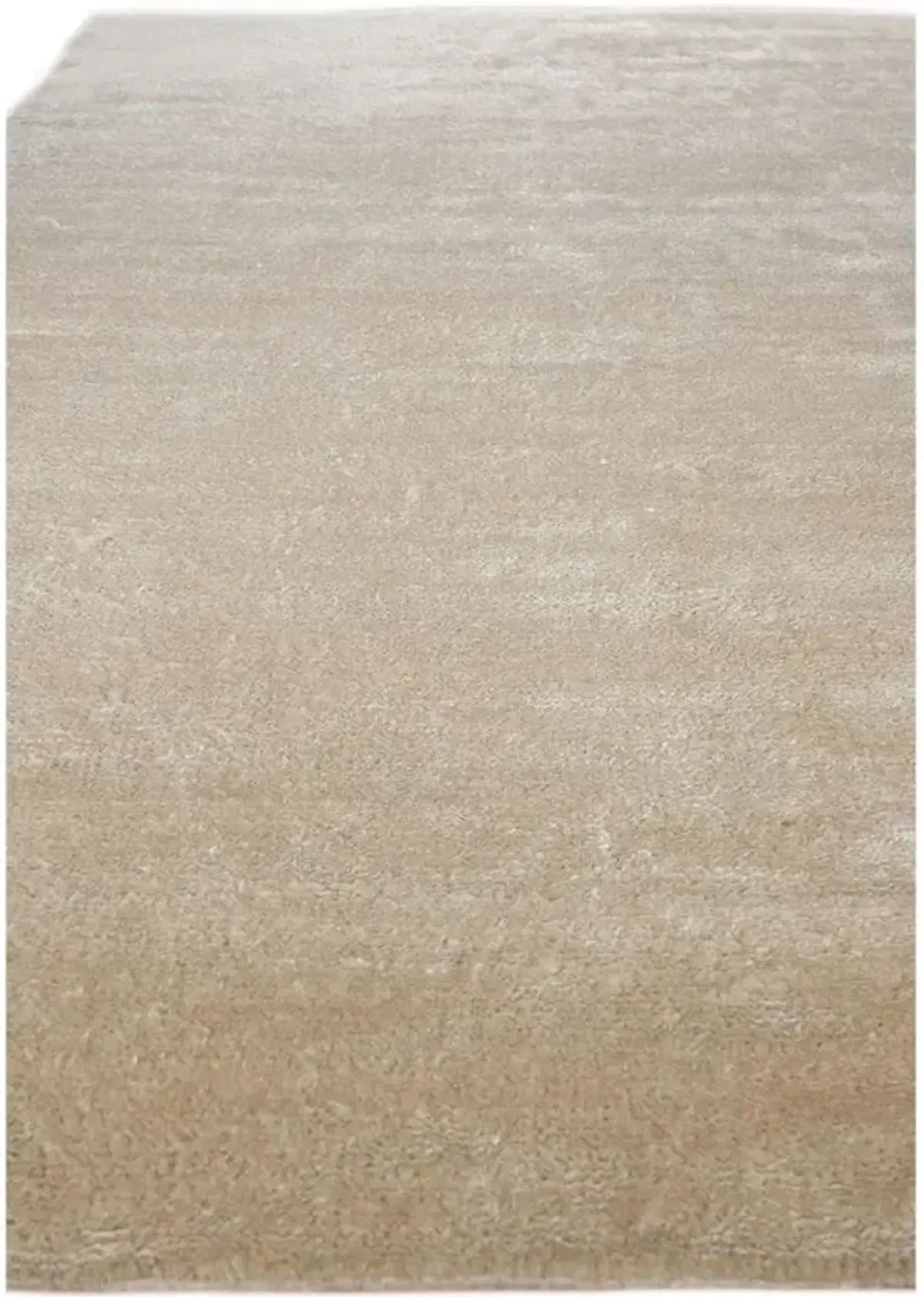 Celeste Modern Classic Cream Silk Solid Hand Knotted Rug - 8'x10'