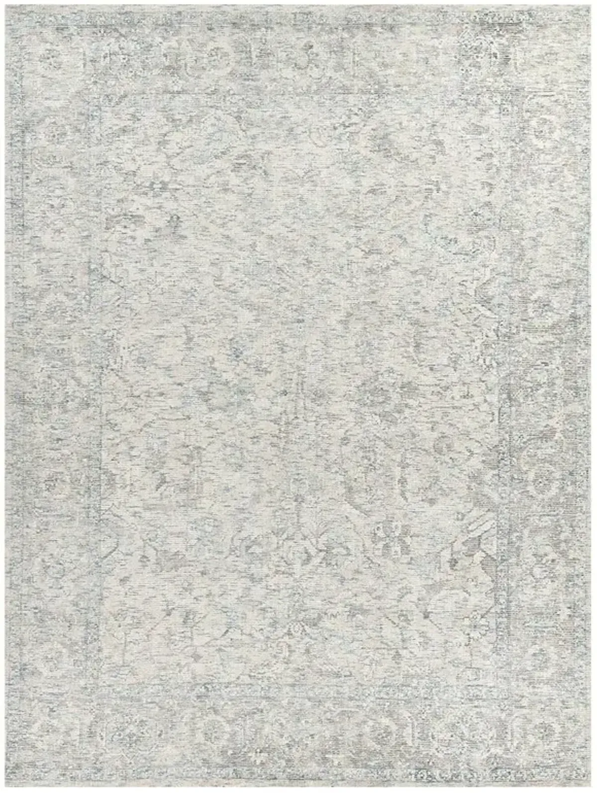 Calla Global Bazaar Beige Wool Oushak Patterned Rug - 6'x9'