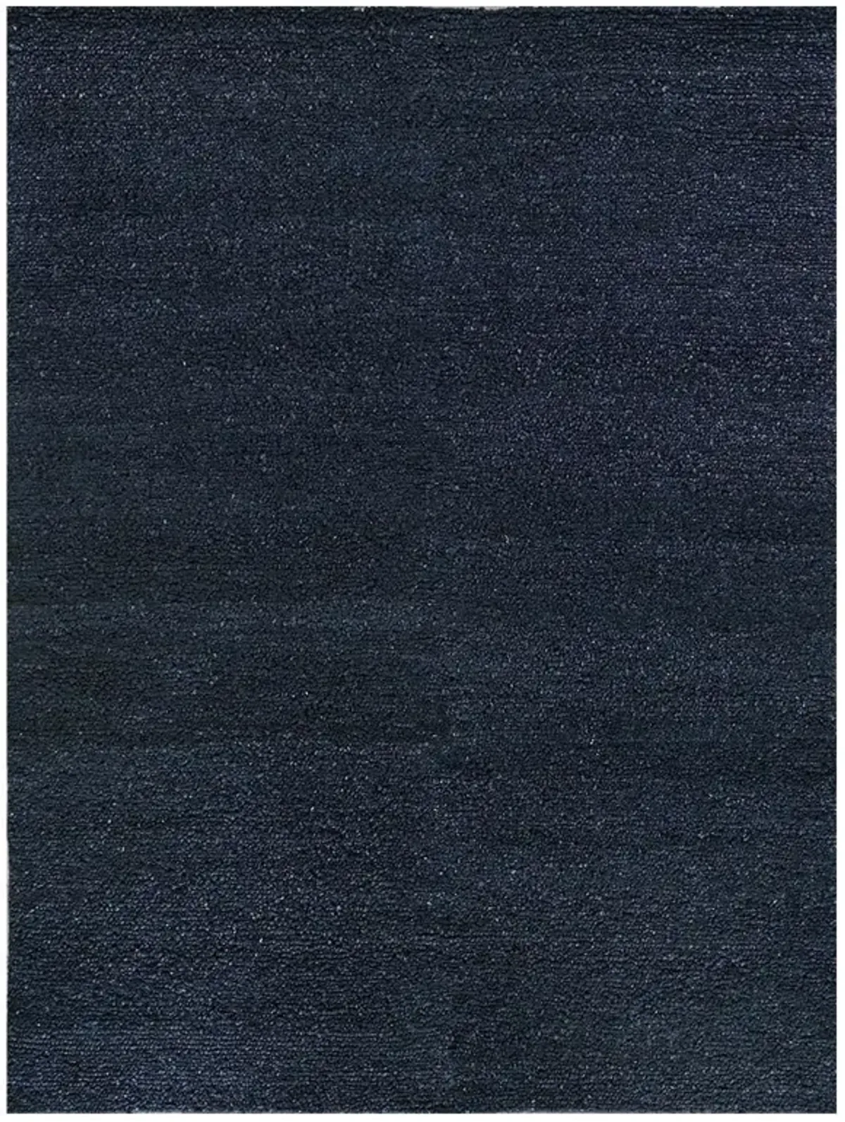 Noah Modern Classic Navy Blue Wool Solid Rug - 6'x9'