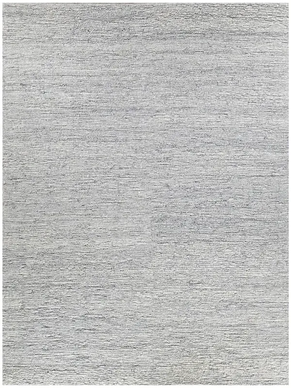 Noah Modern Classic Silver Wool Solid Rug - 10'x14'