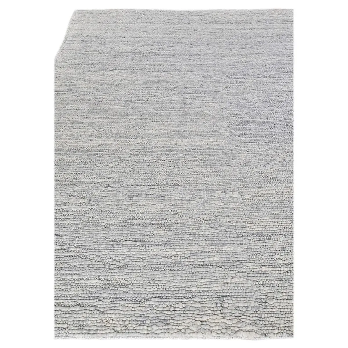 Noah Modern Classic Silver Wool Solid Rug - 12'x15'