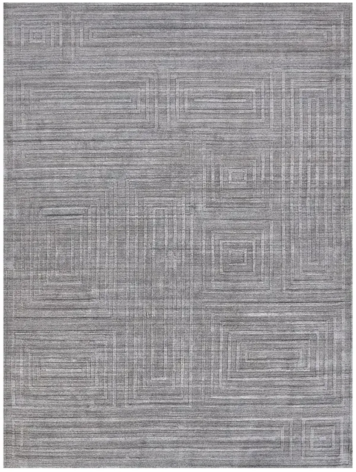 Aurora Modern Classic Grey Silk Textured Solid Rug - 8'x10'