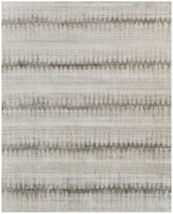 Chloe Modern Classic Charcoal Wool Patterned Rug - 10'x14'