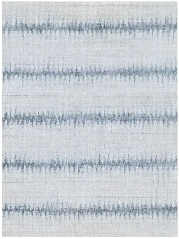 Chloe Modern Classic Light Blue Wool Patterned Rug - 6'x9'