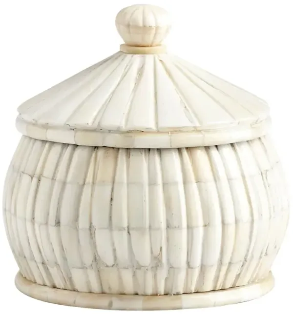 Mason French Country Cream Bone Decorative Jar - Small